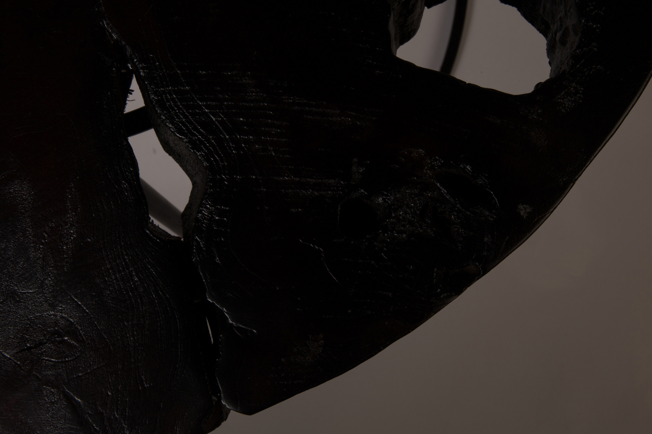 Oldalasztal 'Kraton' - Fekete/Barnás