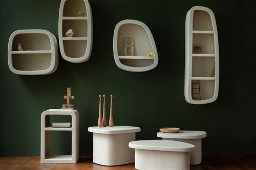 Veda oldalsó asztal 35cm - Bézs