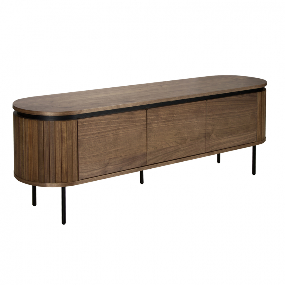 TV-szekrény 'Kärra' - Dió/Fekete