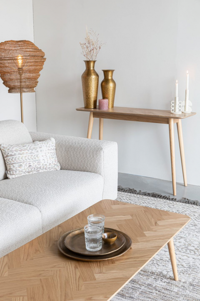 Konzolasztal 'Fabio' 120x40cm - Természetes