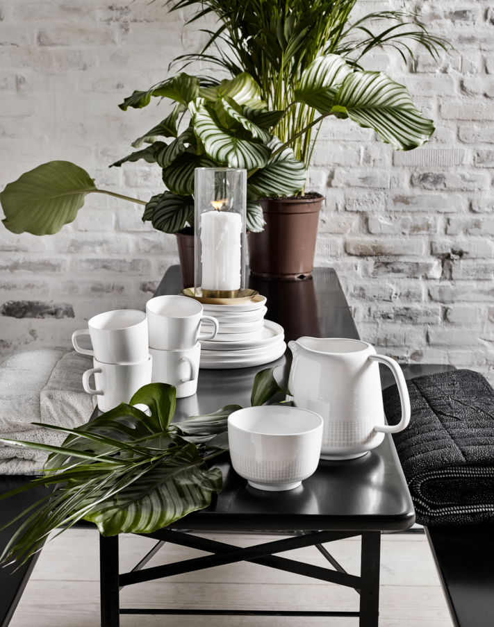 Asztal és padok 'Garden' 160x60cm - Fekete