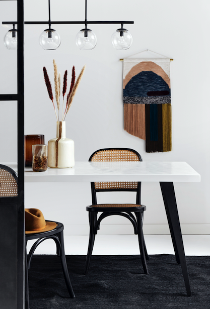 Szék 'Wicky' - Fekete/Természetes