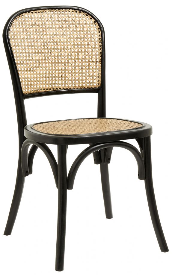 Szék 'Wicky' - Fekete/Természetes