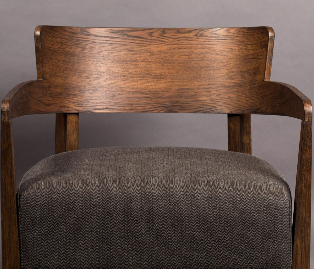 Duran fotel - Szürke/Barna