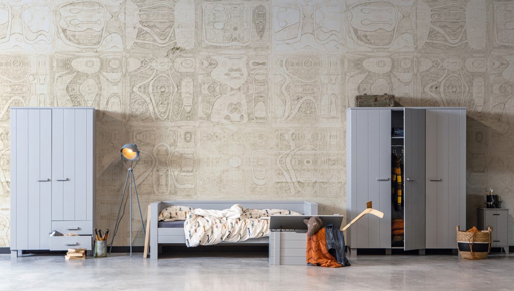 Széfj 'Dennis' 3 ajtóval - Betongray