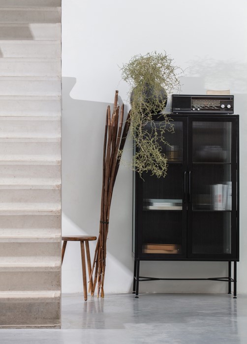 Vitriszekrény 'Zion' - Fekete