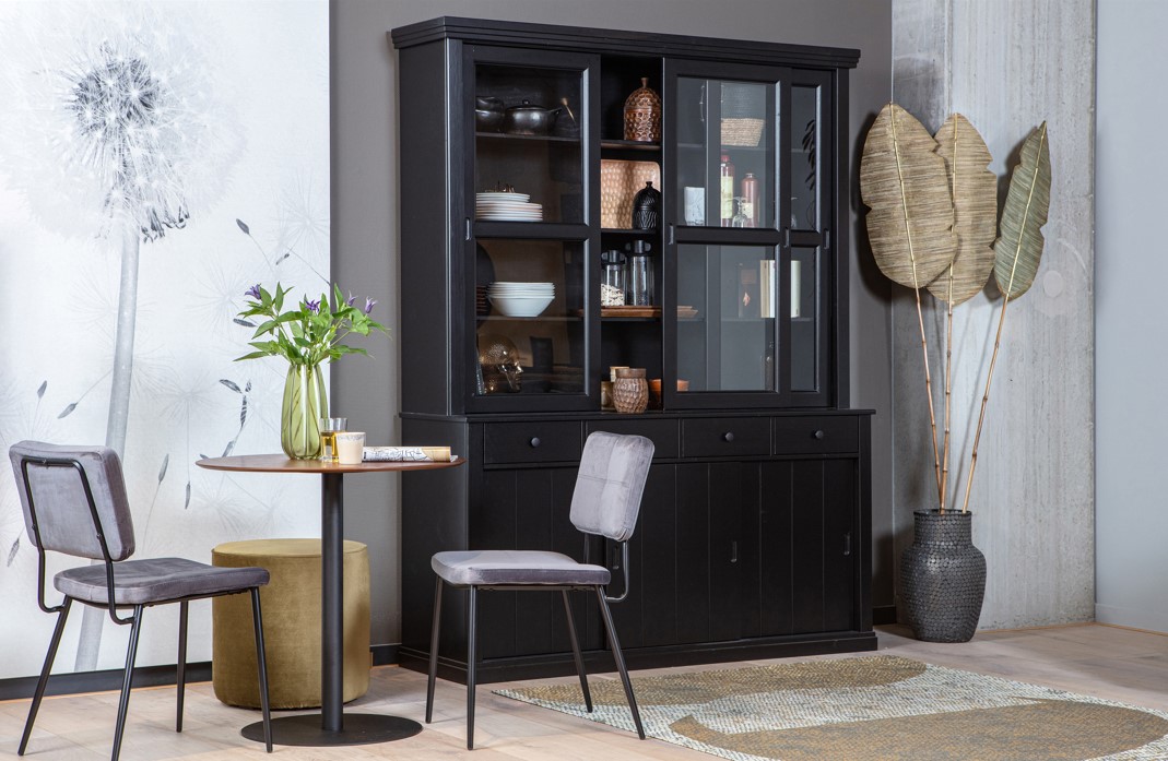 Szekrény 'Lagos' L - Fekete