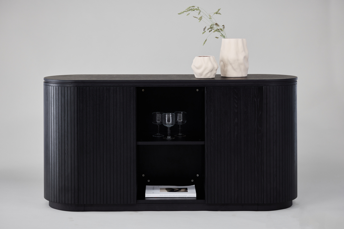 Szekrény 'Fredrikstad' - Fekete