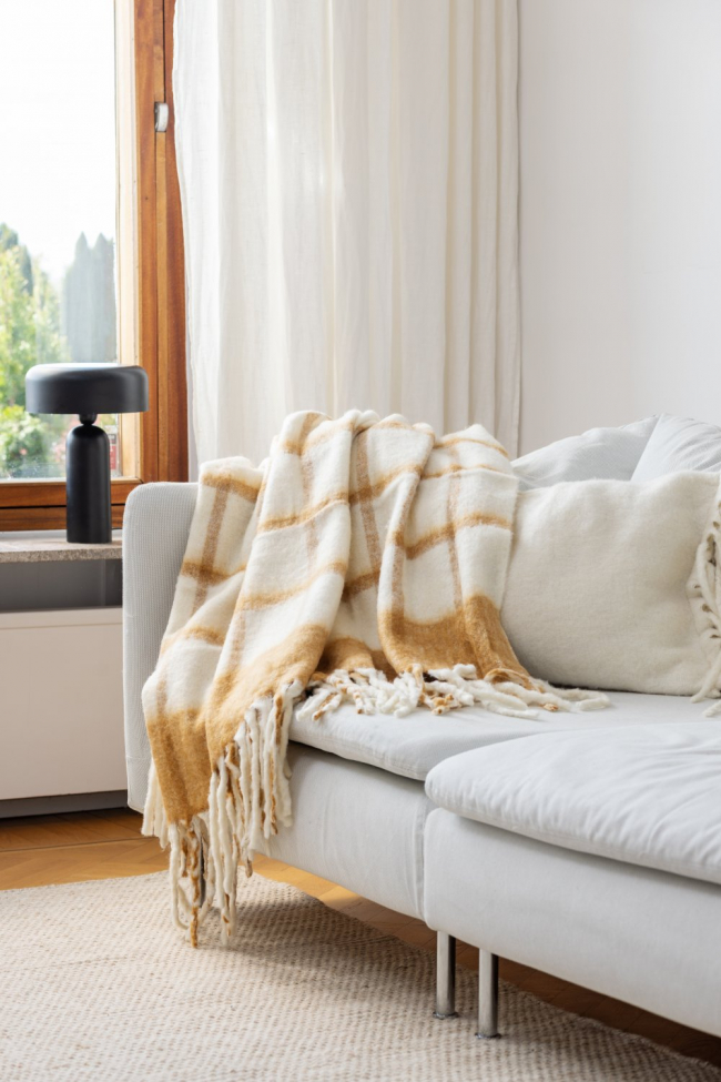 Pléd 'Rachel' 130x170cm - Sárga