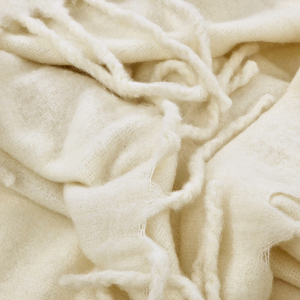 Kockás takaró 'Samantha' 130x170cm - Fehér