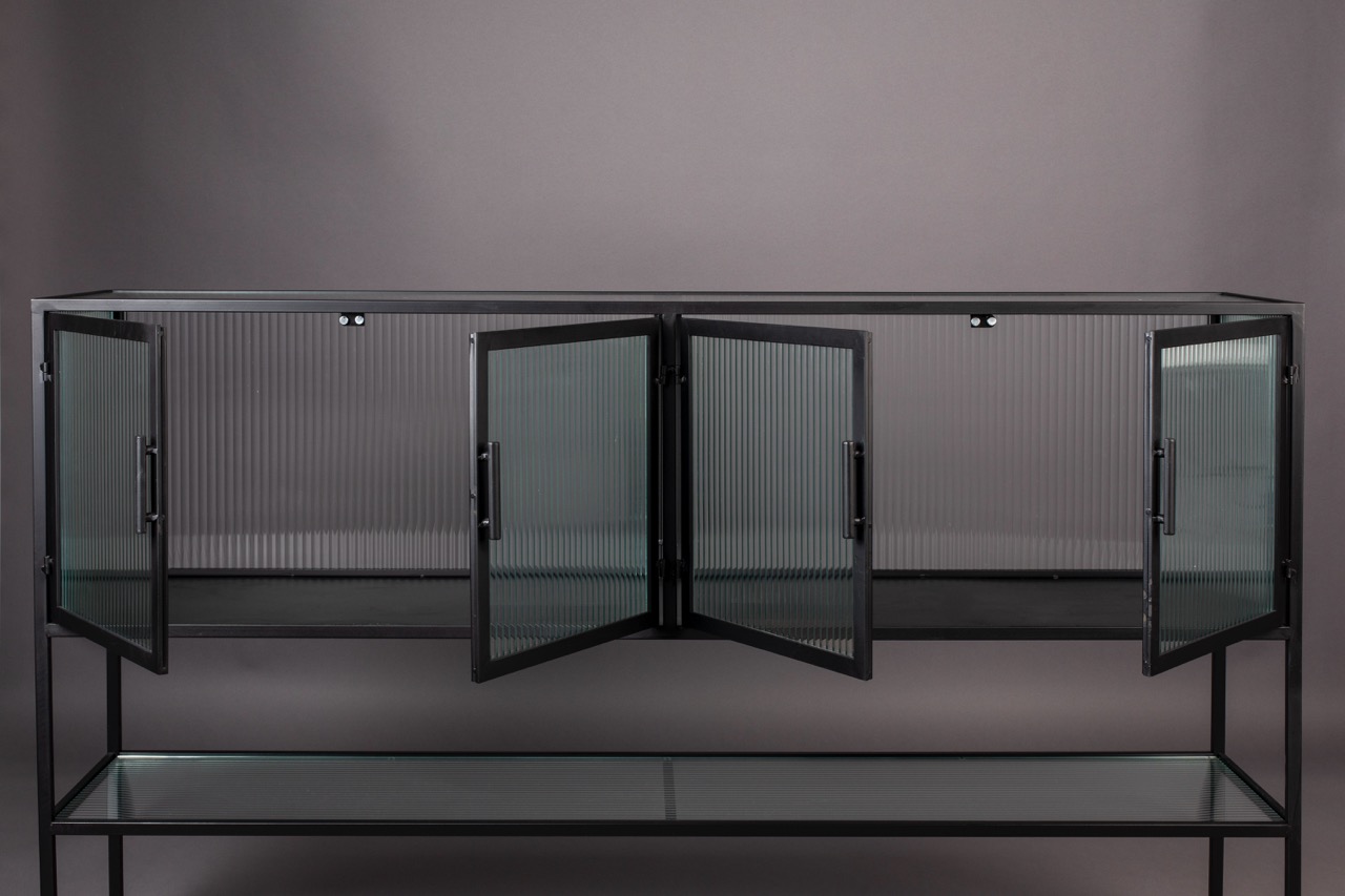 Oldalasztal 'Boli' - Fekete