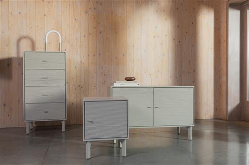 Oldalasztal 'Morning' - Bézs