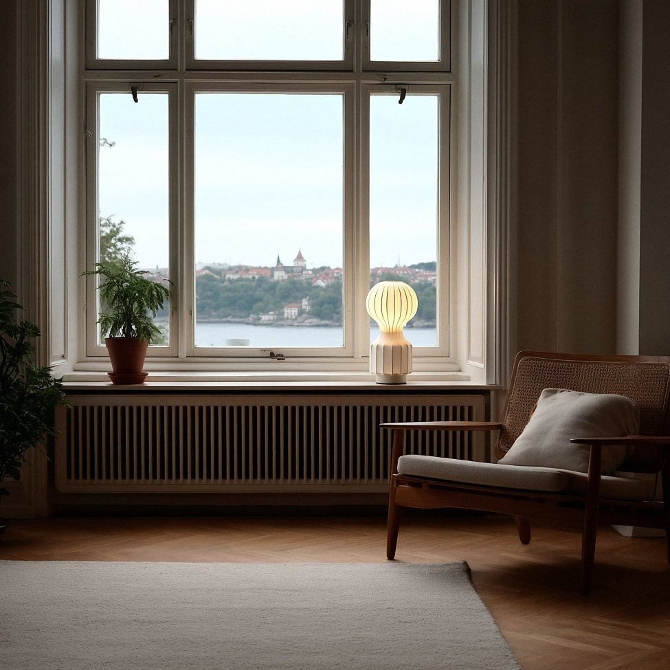 Lámpa 'Senigallia' S - Fehér/fehér