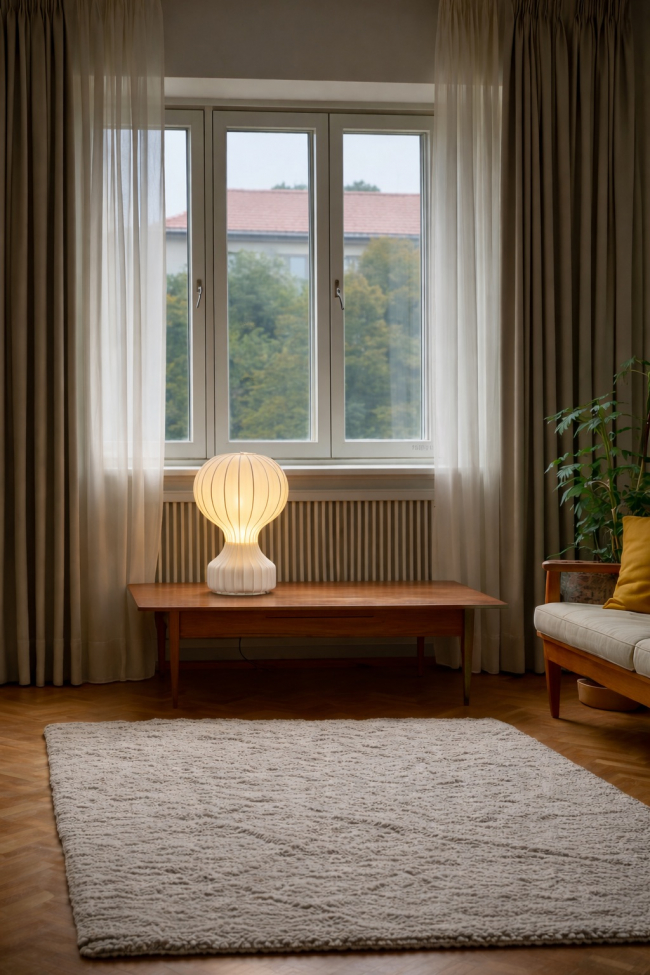 Lámpa 'Senigallia' M - Fehér