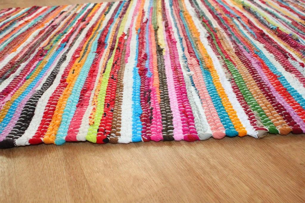 Lábtörlő 'Happy' 60x110cm - Többszínű