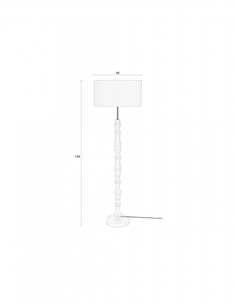 Fényforrás 'Totem' 46x46 - Narancs