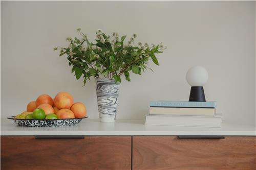 Asztali lámpa 'Stellar' - Fekete/Fehér