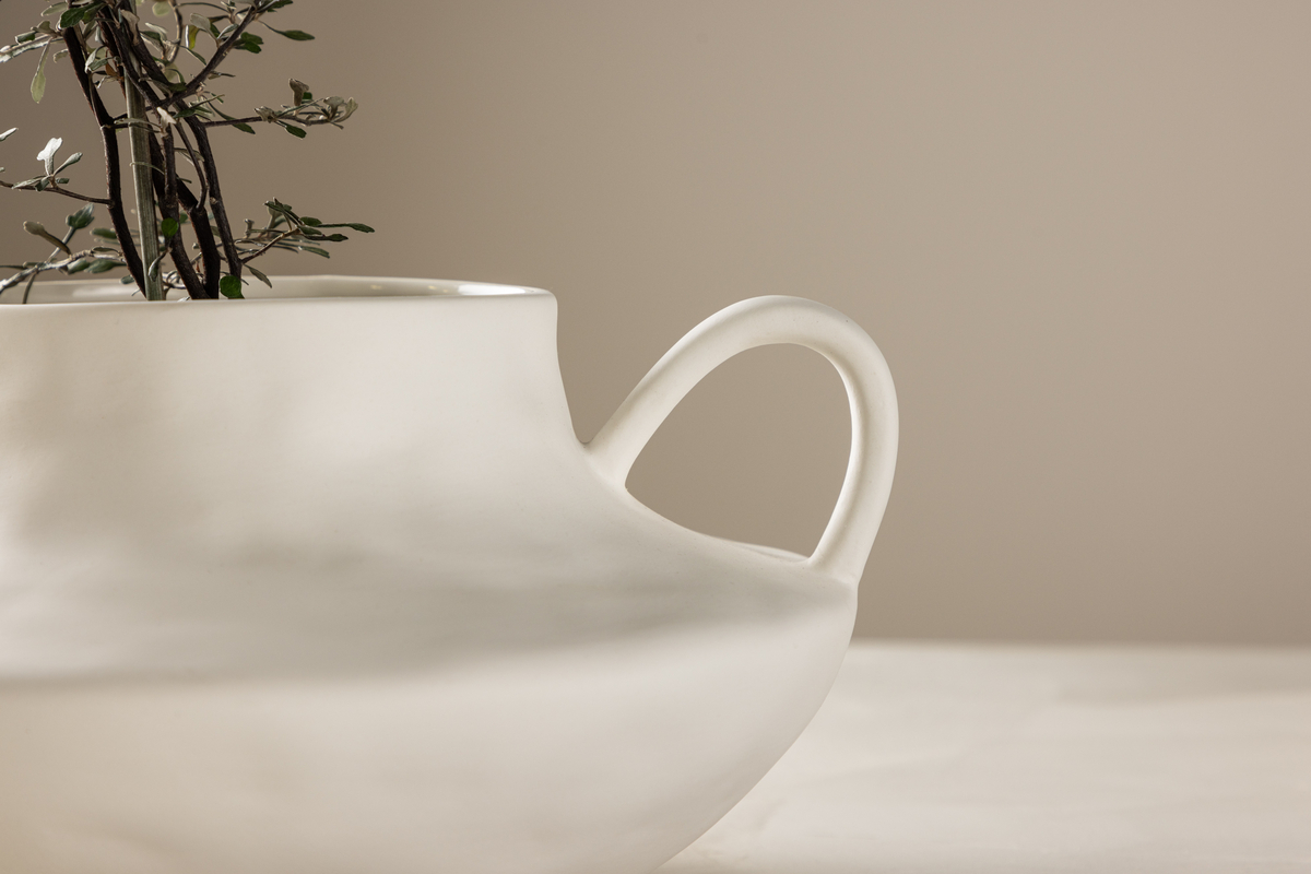 Cserép 'Arezzo' - Fehér