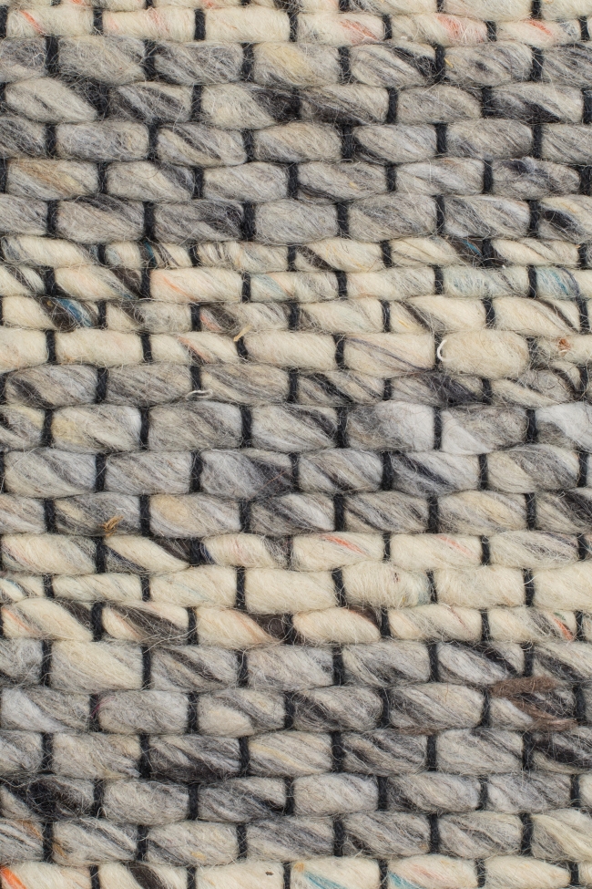 Gyapjúszőnyeg 'Frills' 170x240cm - Szürke/Kék