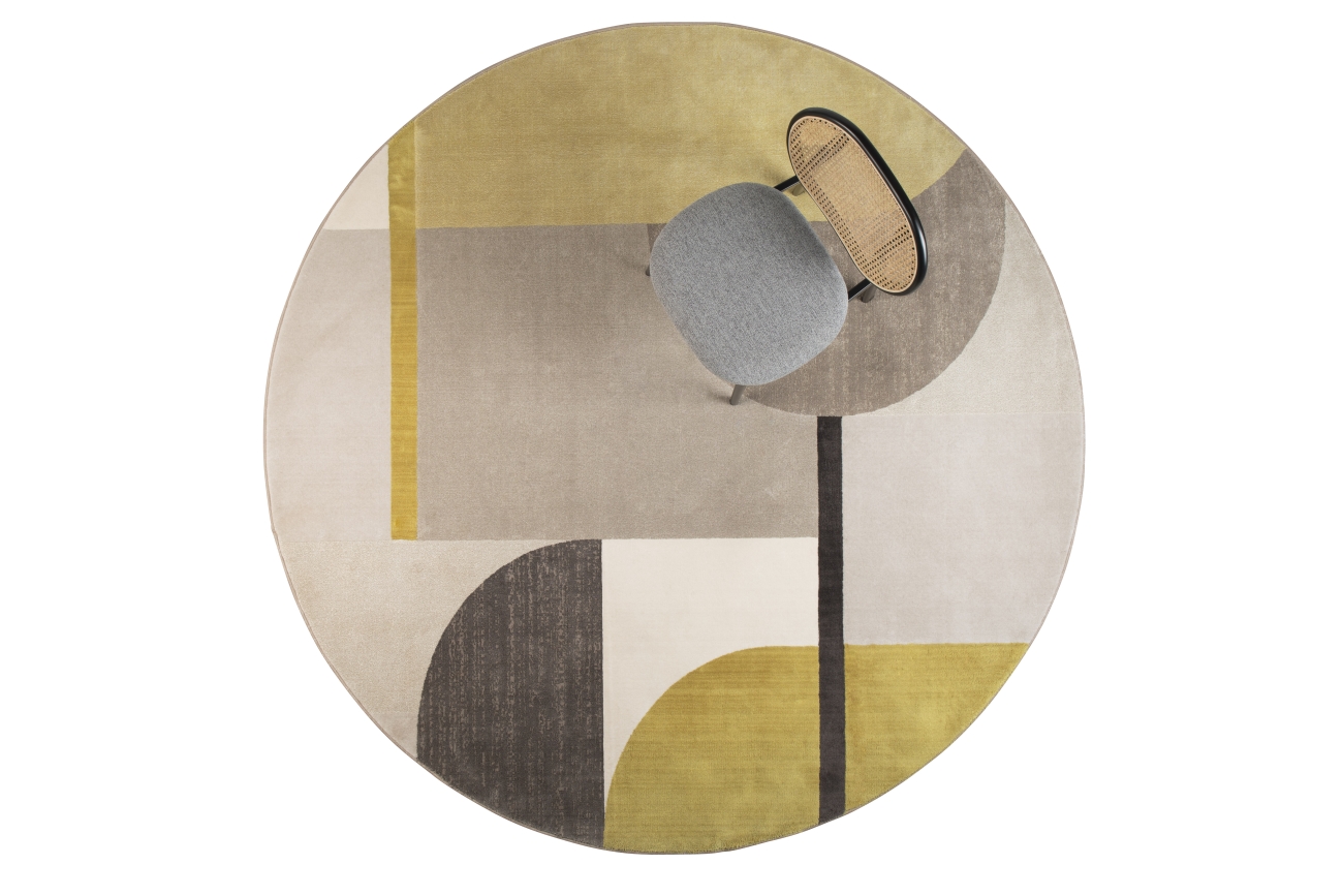 Szőnyeg 'Hilton' 240cm - Szürke/Sárga