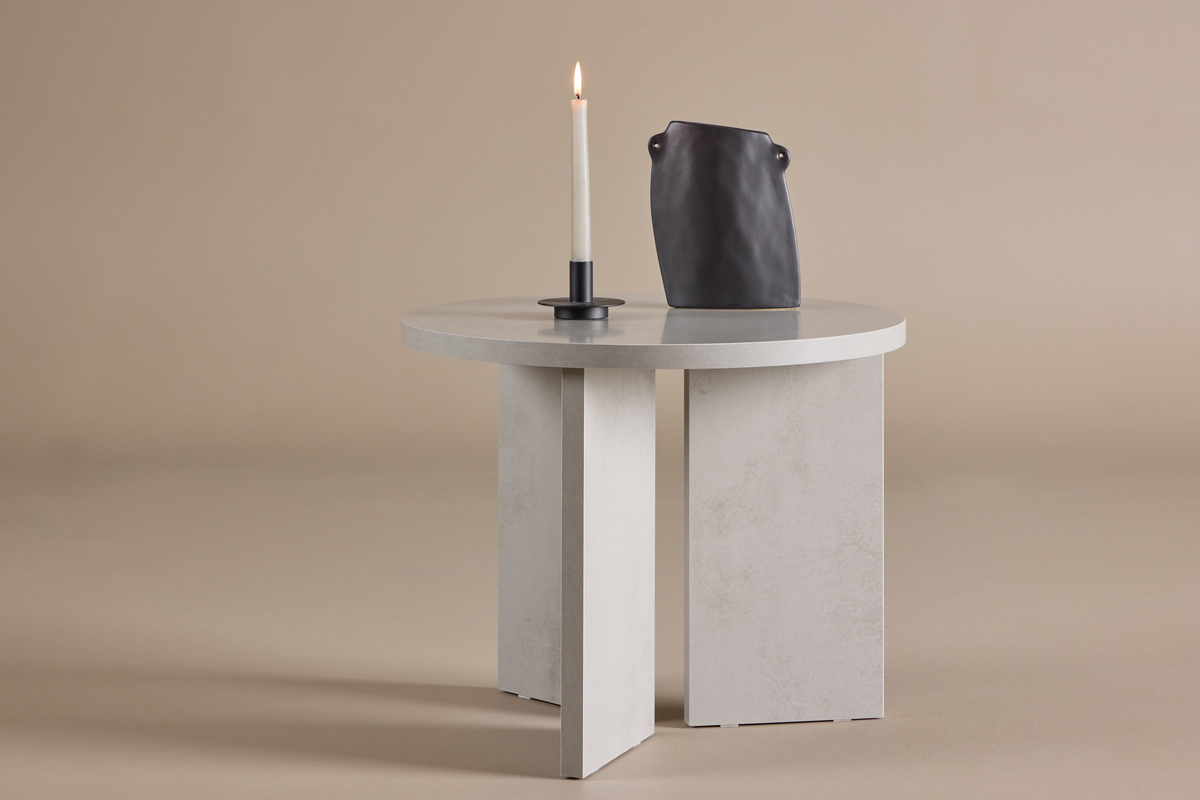 Asztal 'Stjärnvik' Kerek 55cm - Szürke