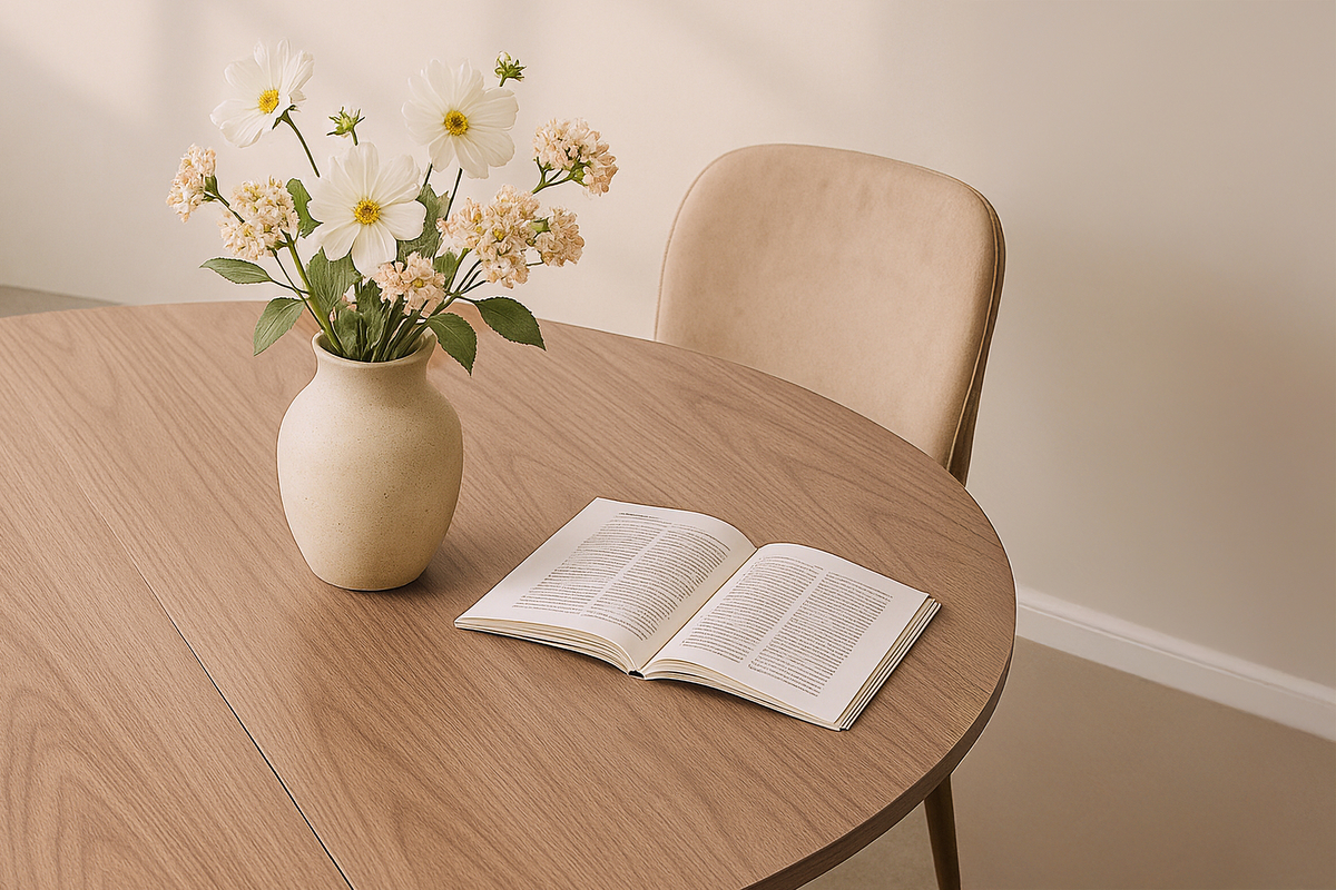 Étkezőasztal 'Calpe' Kerek 150cm - Természetes