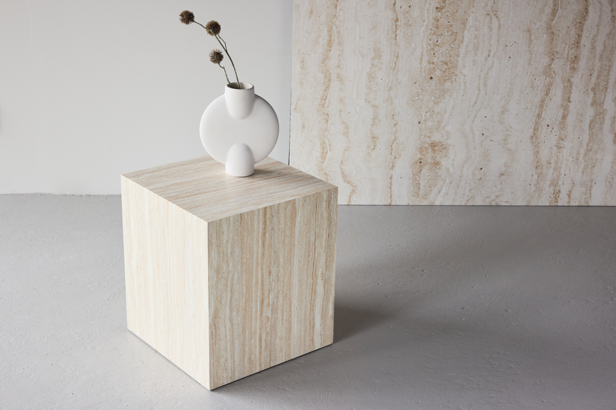 Myrsjö dohányzóasztal 40x40cm - Bézs