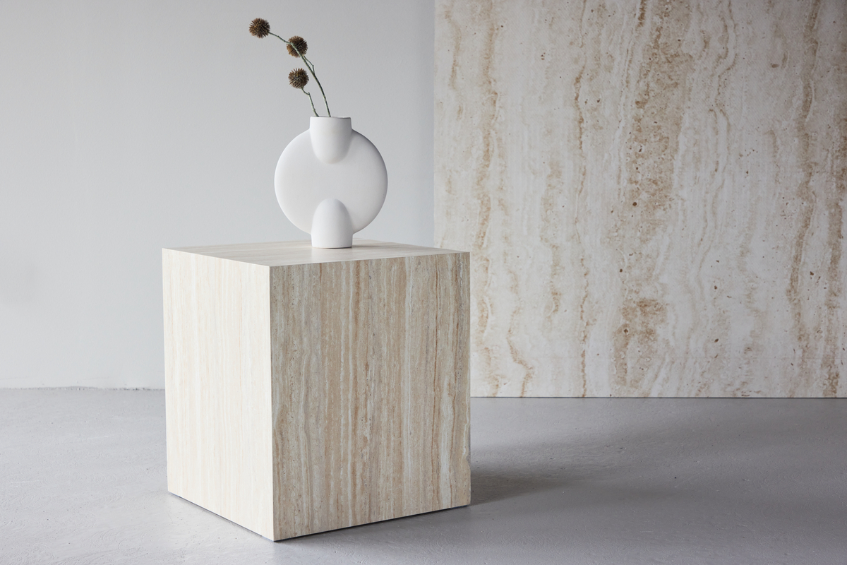 Myrsjö dohányzóasztal 40x40cm - Bézs