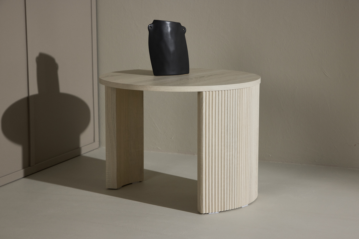 Bristol dohányzóasztal 60x45cm - Fehér pigmentált