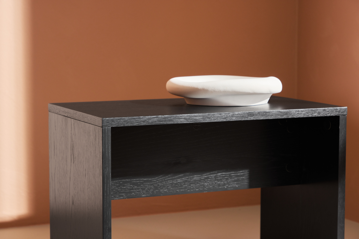 Juni dohányzóasztal 58x35cm - Fekete