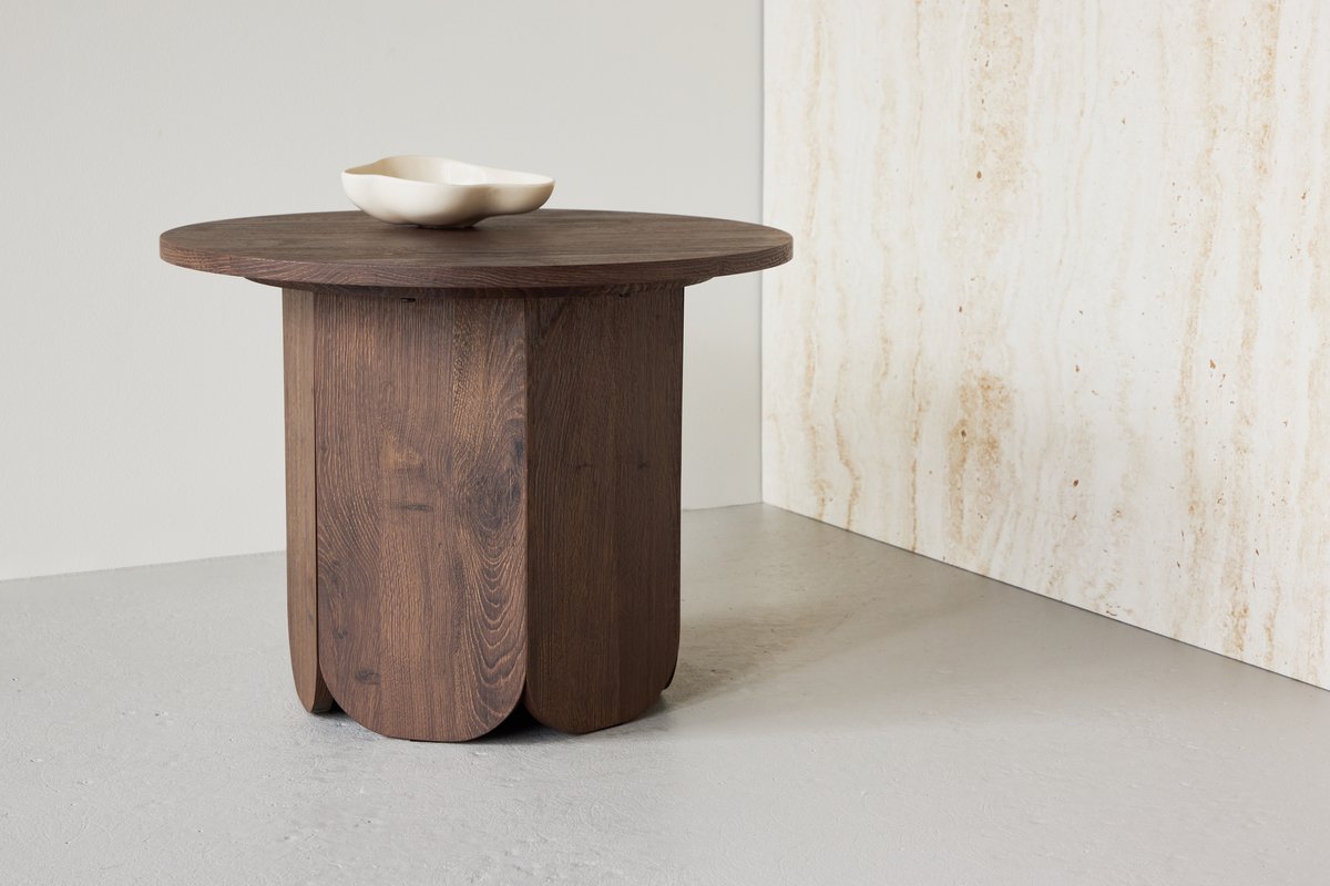 Kávézóasztal 'Björkvik' Kerek 60cm - Velúr