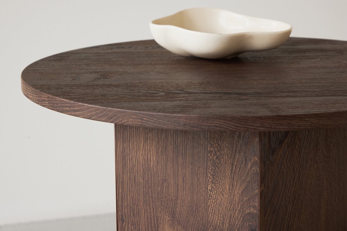 Kávézóasztal 'Björkvik' Kerek 60cm - Velúr