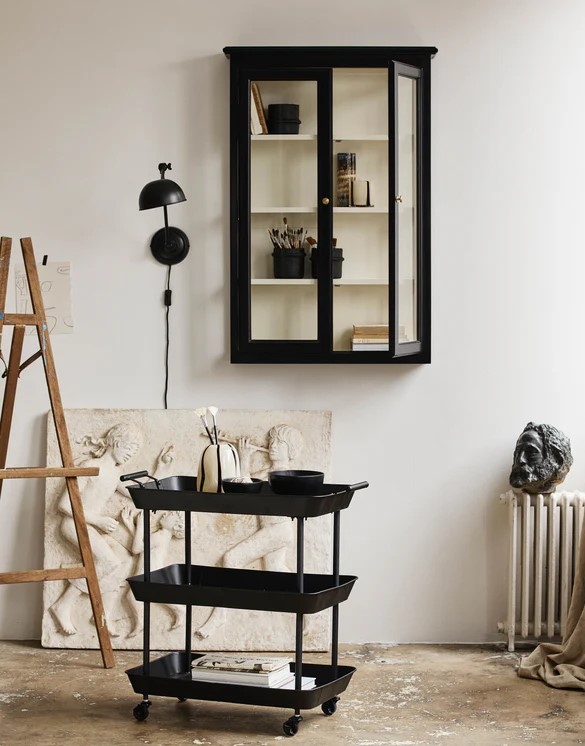 Fulda kocsi - Fekete/Fém