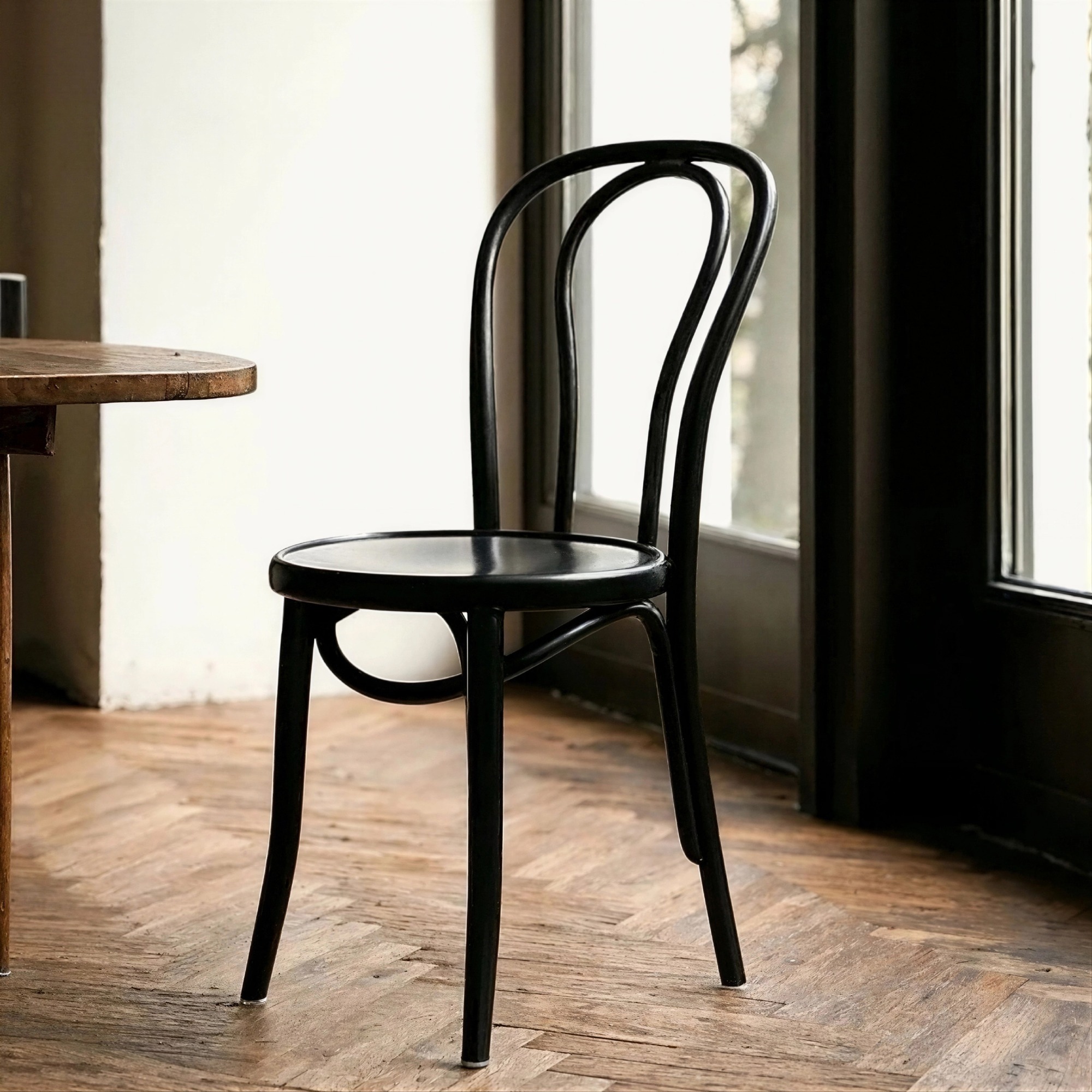 Bistro szék - Fa/Fekete