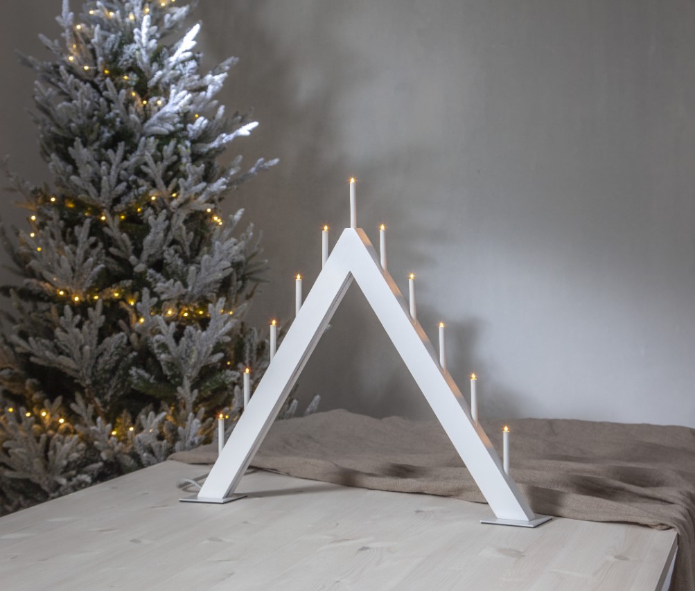 Buzz adventi gyertya 50cm - Fehér