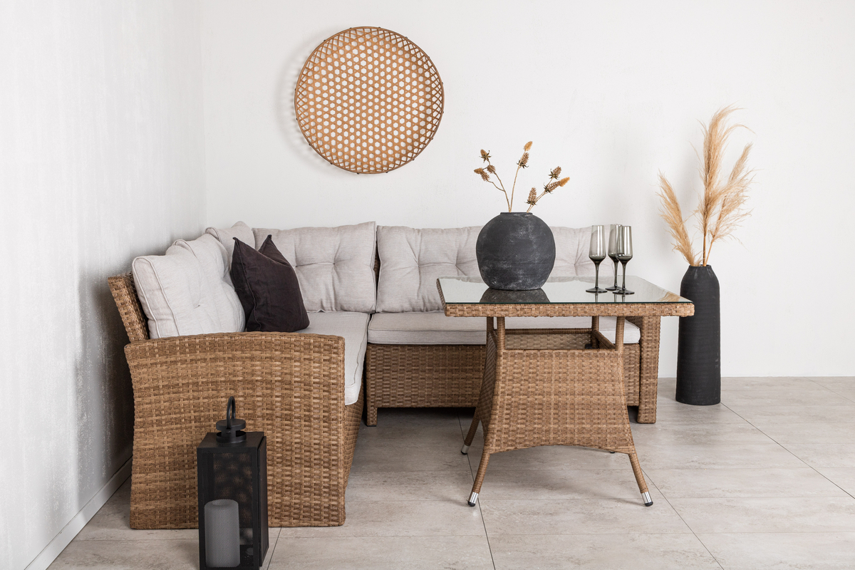 Sarokgarnitúra 'Visby' - Natúr