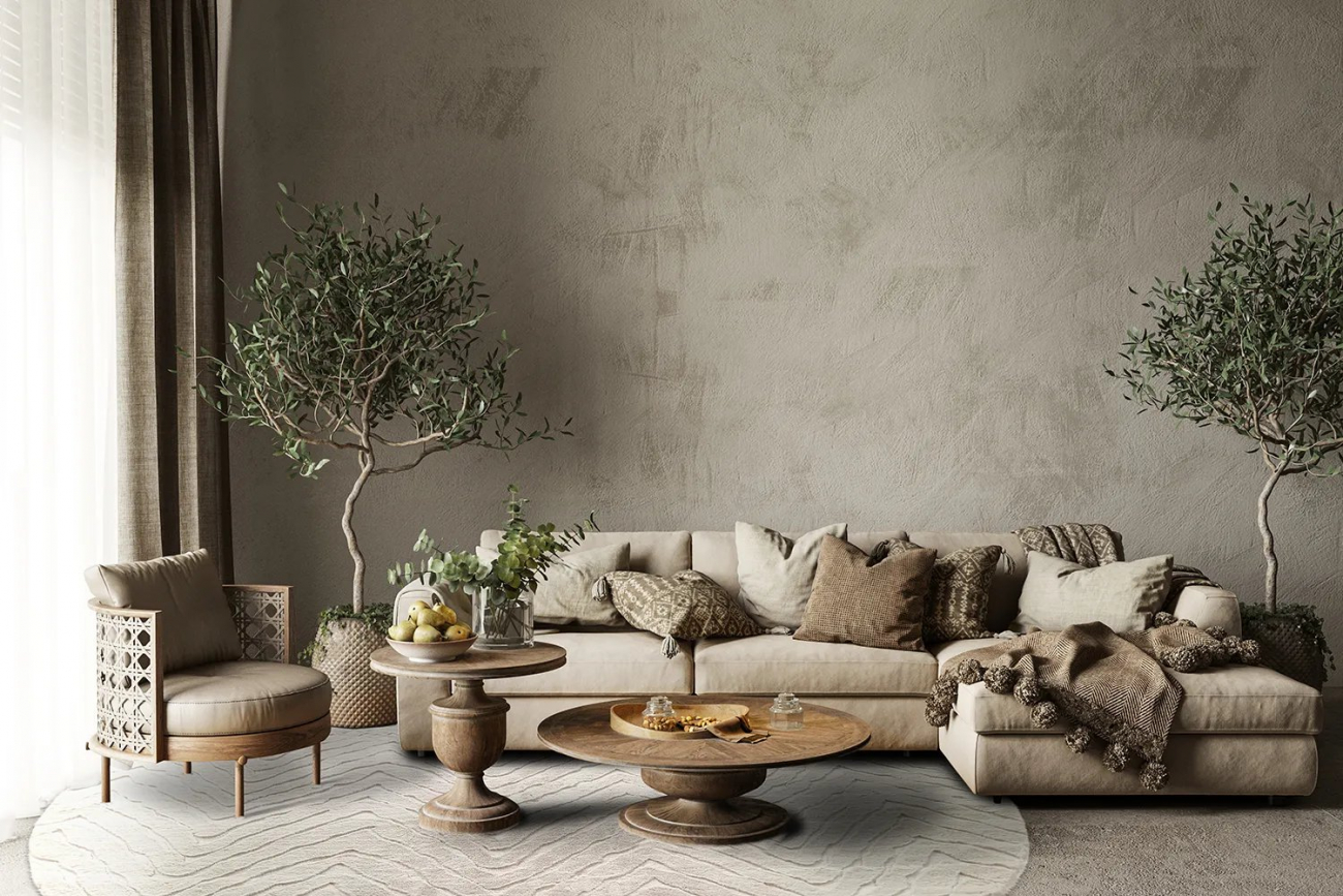 Kerek szőnyeg 'Wren' 200cm - Fehér