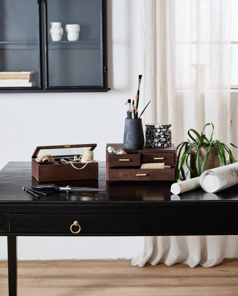 Tárolódoboz 'Puyo' - Barna