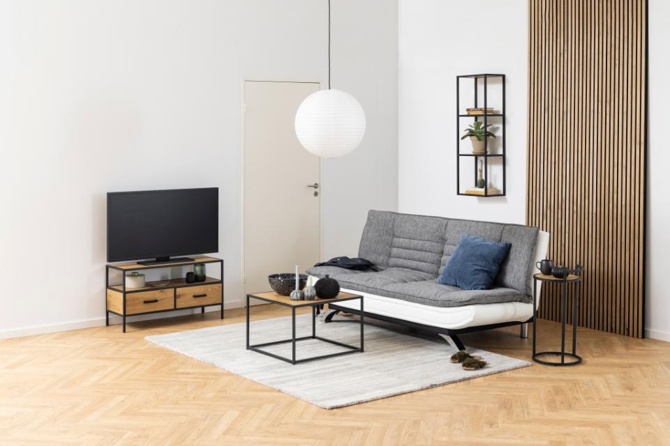 Fali polc 'Hydra' 24cm - Fekete