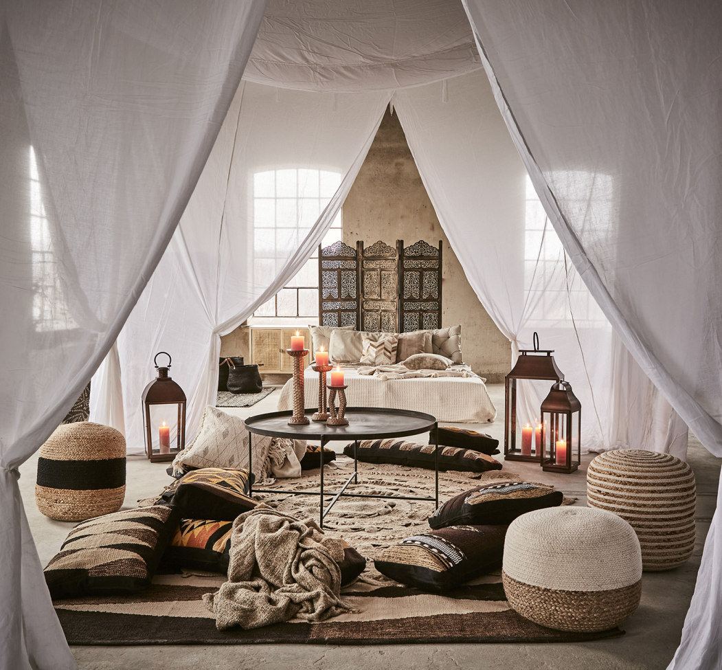 Kávézóasztal 'Thomas' - Fekete/vas