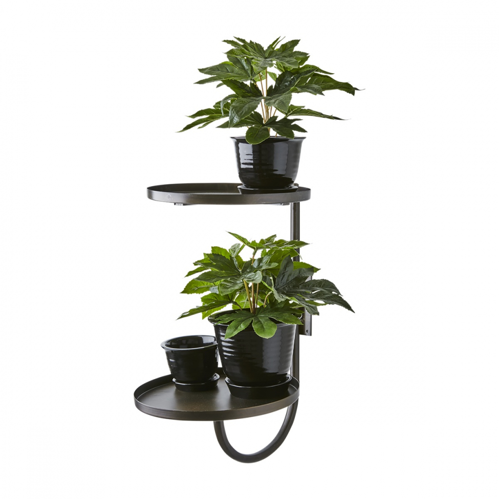 Fali polc 'Thomas' - Fekete