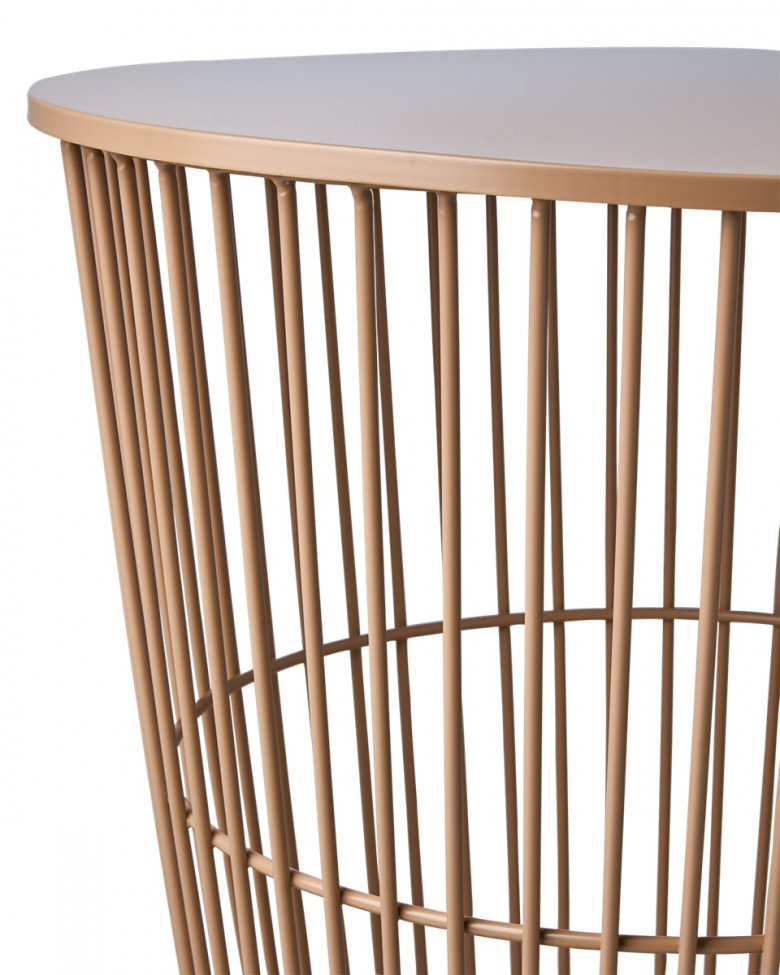 Kávézóasztal/kosár 'Marstrand' kerek 40cm - Őszibarack