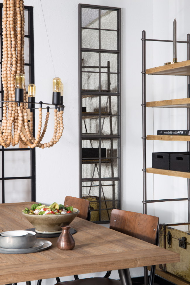 Vintage Window tükör - Vas