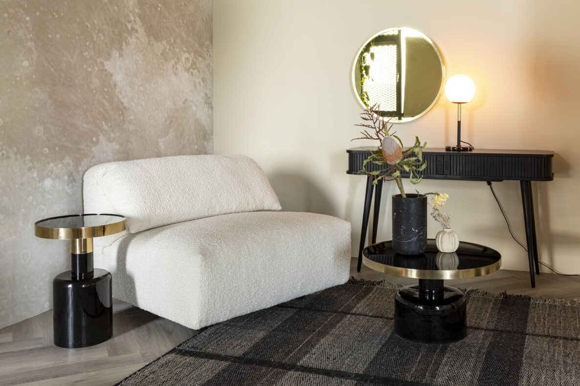 Tükör 'Bandit' Kerek 60cm - Réz