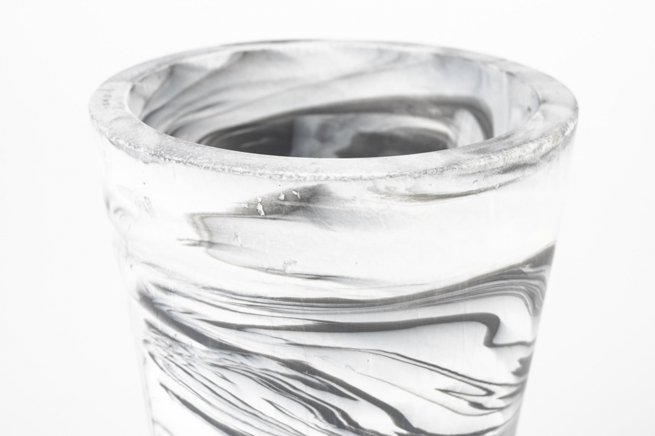 Váz 'Conic' - Fekete/Fehér M