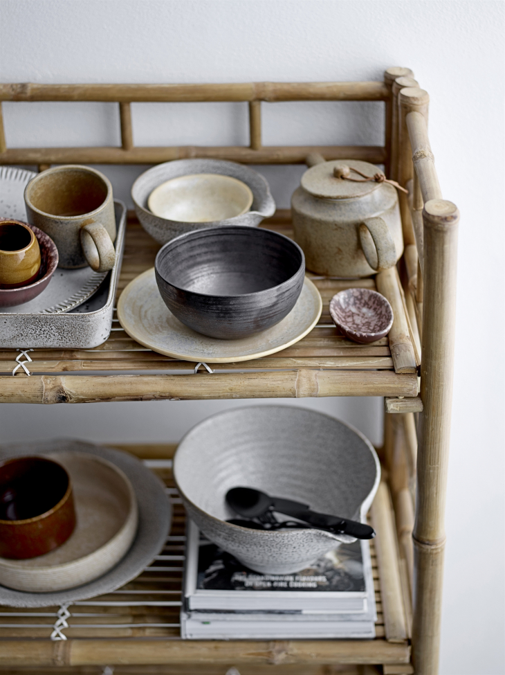 Könyvespolc 'Bamboo' - Természetes