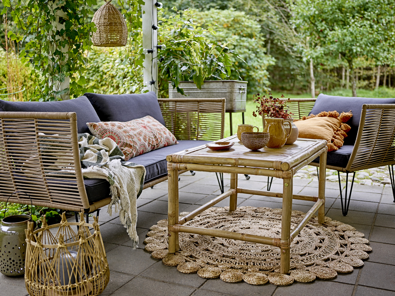 Kanapé 'Mundo' - Természet/Szürke