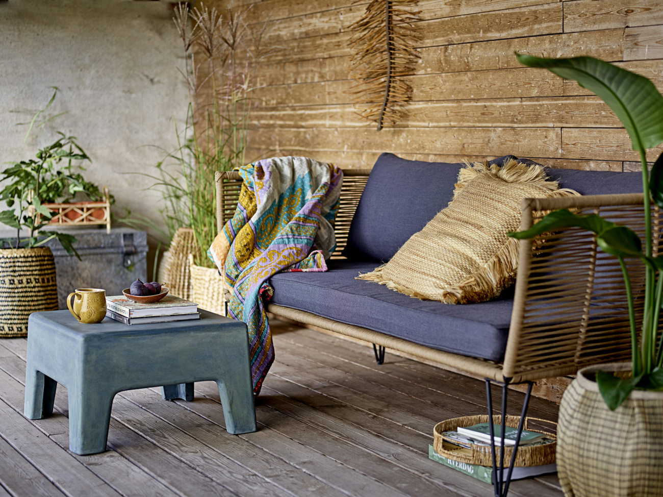 Kanapé 'Mundo' - Természet/Szürke