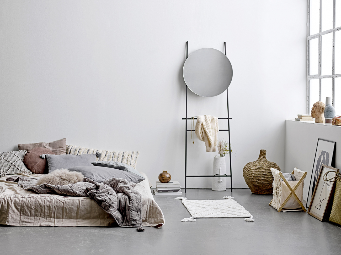 Váz 'Deco' - Fehér/Terrakotta