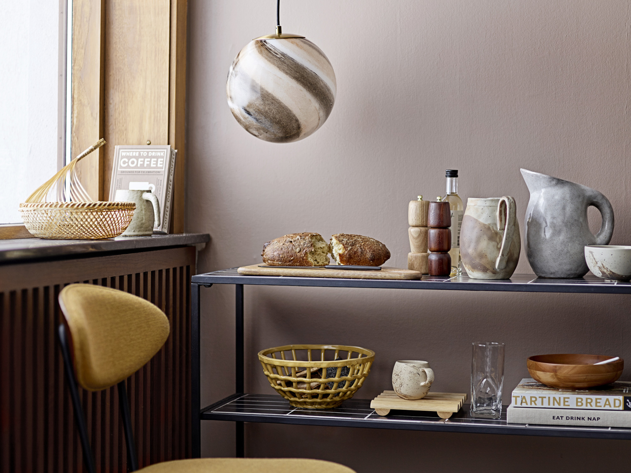 Tálalóasztal 'June' - Fekete